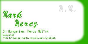 mark mercz business card